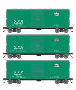 Athearn RTR 69438 HO Scale 40' Modernized Boxcar New York Central NYC 3 Pack