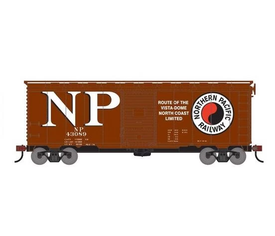 Athearn RTR 75338 HO Scale 40' Single Door Boxcar Northern Pacific NP 43089 3 Athearn RTR 75338 HO Scale 40' Single Door Boxcar Northern Pacific NP 43089