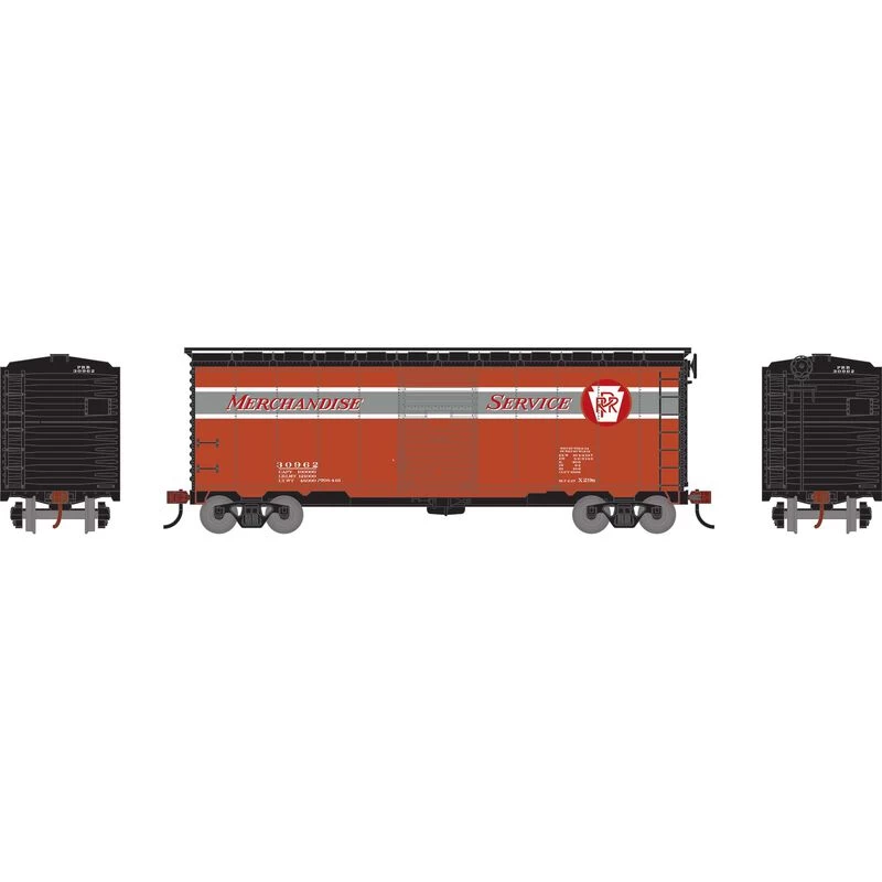 Athearn RTR 75344 HO Scale 40' Single Door Boxcar Pennsylvania PRR 30962 4 Athearn RTR 75344 HO Scale 40' Single Door Boxcar Pennsylvania PRR 30962 - Image 2