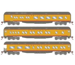 Athearn RTR 88229 HO Scale Heavyweight Passenger 3 Car Set Union Pacific UP