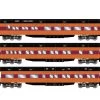 Athearn RTR 88233 HO Scale Heavyweight Passenger 3 Car Set Milwaukee Road MILW